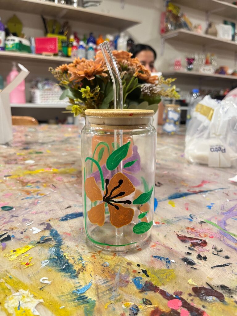 Painting on Glass Cup